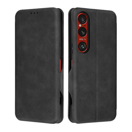 Deksel for Sony Xperia 1 VI, Techsuit, Safe Wallet Plus, Svart