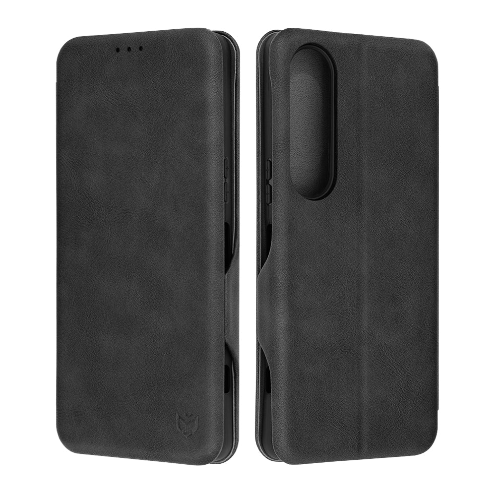 Deksel for Sony Xperia 1 VI, Techsuit, Safe Wallet Plus, Svart