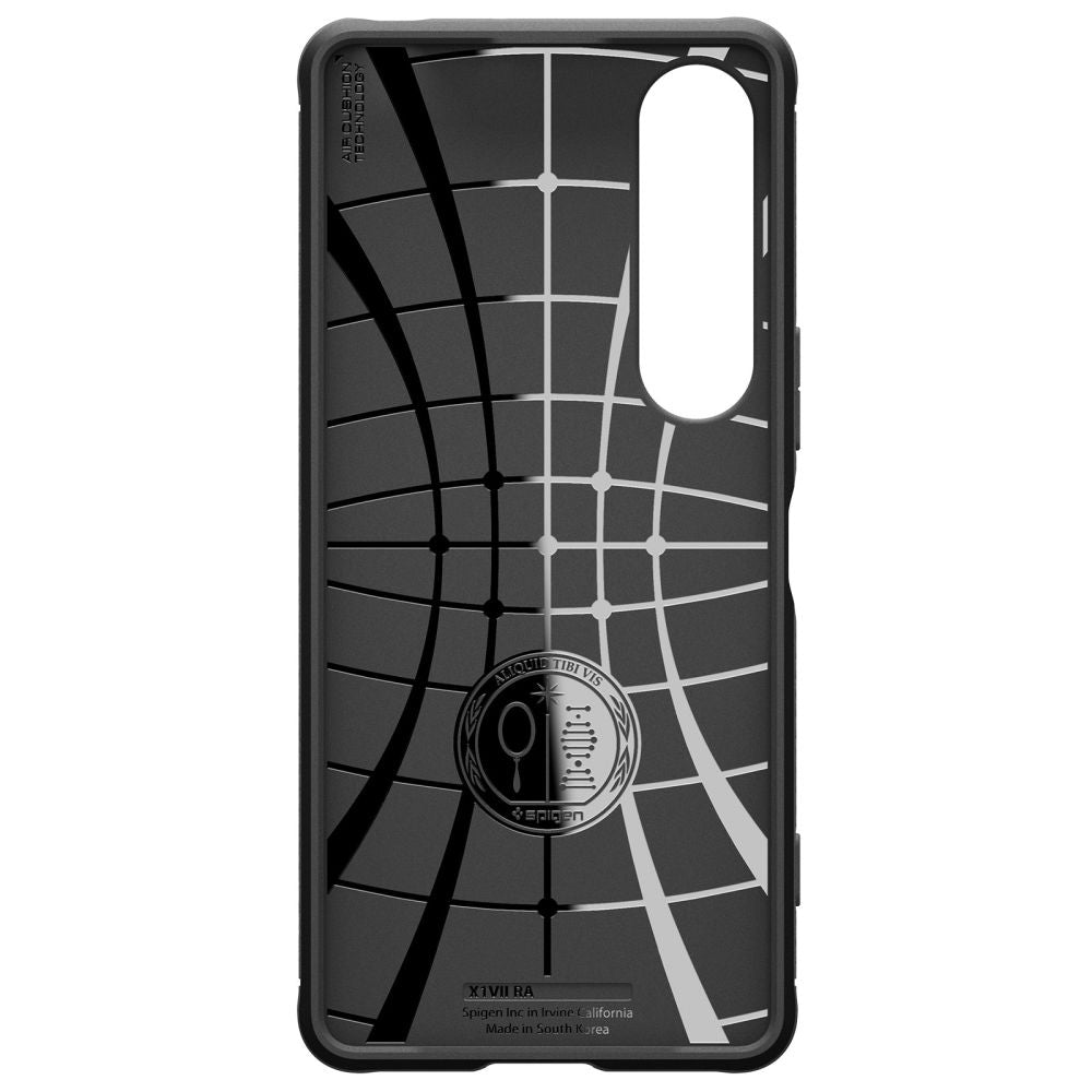 Deksel for Sony Xperia 1 VII, Spigen, Rugged Armor, Matt Svart