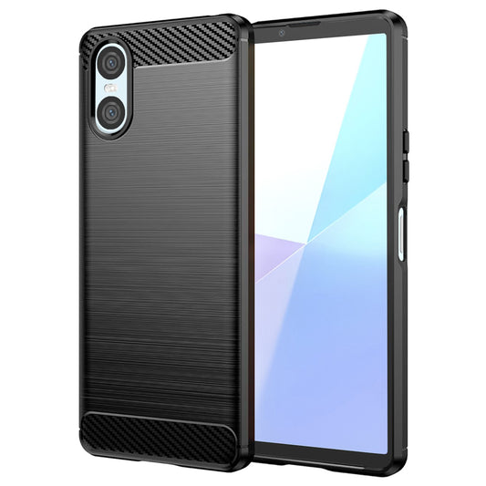 Deksel til Sony Xperia 10 VI, Techsuit, Karbon, Svart