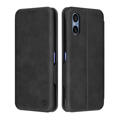 Deksel for Sony Xperia 5 VI, Techsuit, Safe Wallet Plus, Svart