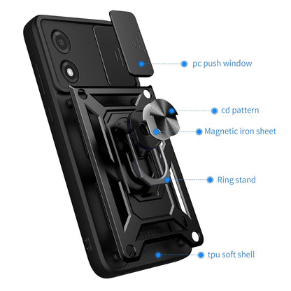 Deksel til Tecno Pova 5 Pro, Techsuit, CamShield, Svart