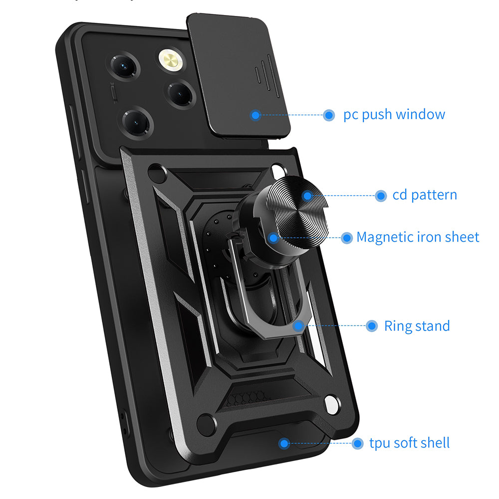 Deksel for Tecno Spark 20 Pro / Infinix Hot 40 / Hot 40 Pro, Techsuit, CamShield, Blå