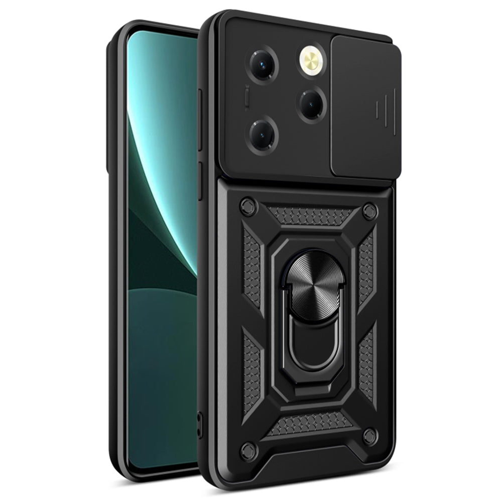 Deksel for Tecno Spark 20 Pro / Infinix Hot 40 / Hot 40 Pro, Techsuit, CamShield, Svart