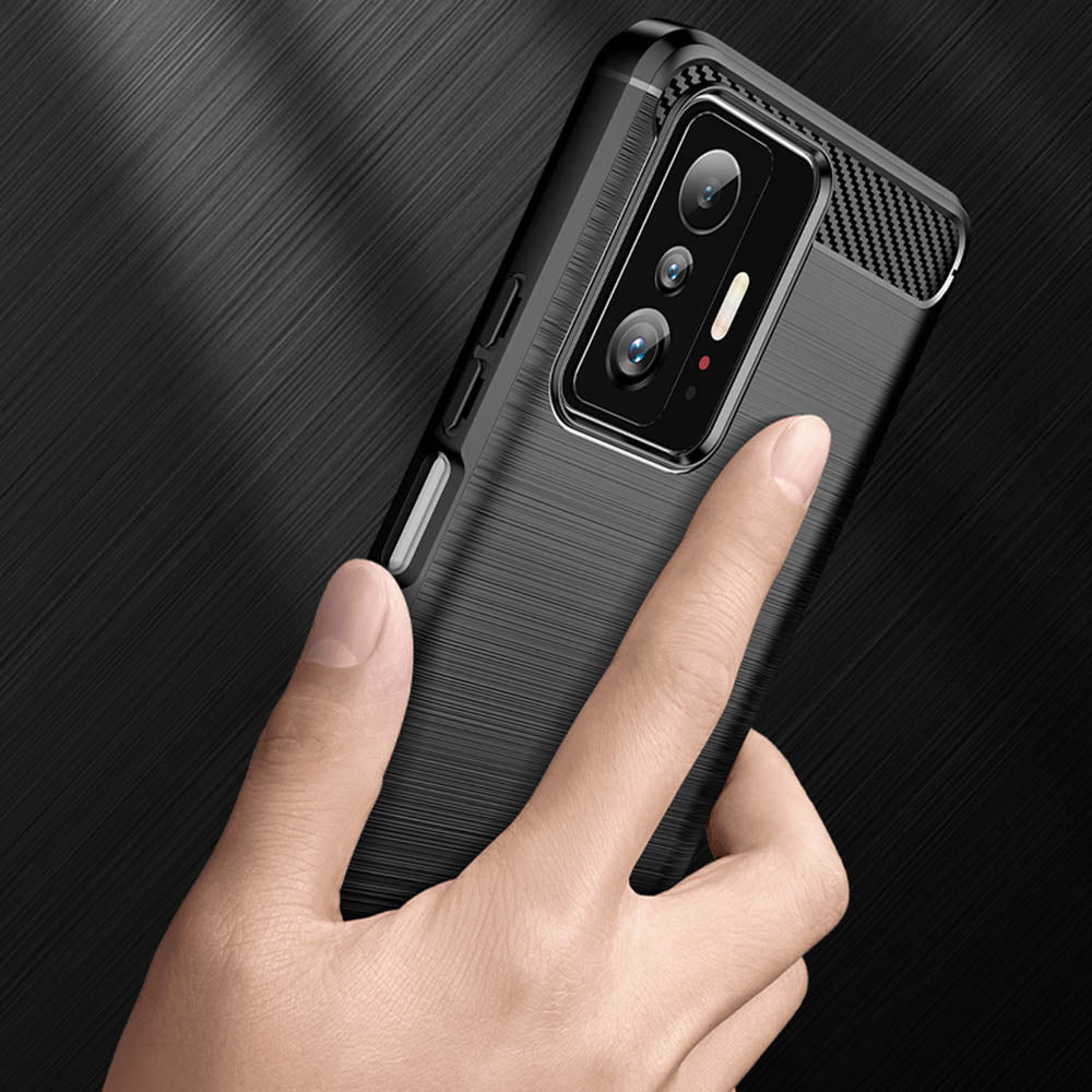 Deksel til Xiaomi 11T / 11T Pro, Techsuit, Karbon, Svart