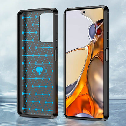 Deksel til Xiaomi 11T / 11T Pro, Techsuit, Karbon, Svart