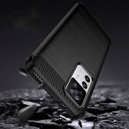 Deksel for Xiaomi 12T / 12T Pro, Techsuit, Karbon, Svart