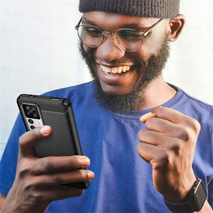 Deksel for Xiaomi 12T / 12T Pro, Techsuit, Karbon, Svart