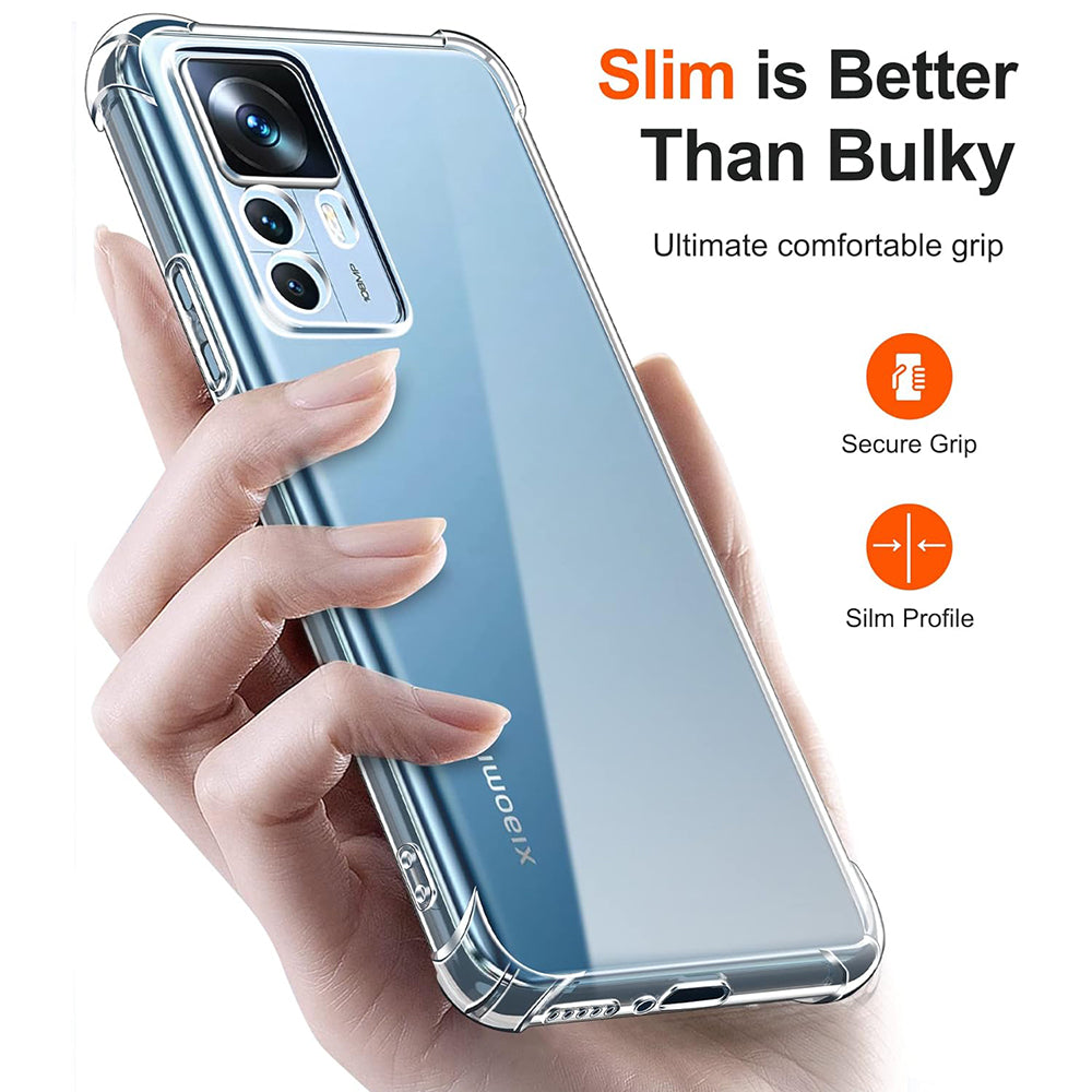 Deksel for Xiaomi 12T / 12T Pro, Techsuit, Støtsikker Klar, Transparent
