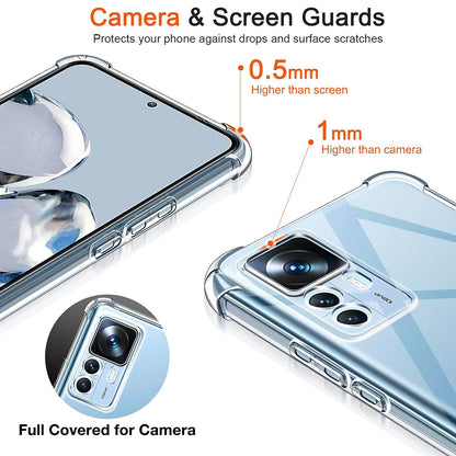 Deksel for Xiaomi 12T / 12T Pro, Techsuit, Støtsikker Klar, Transparent