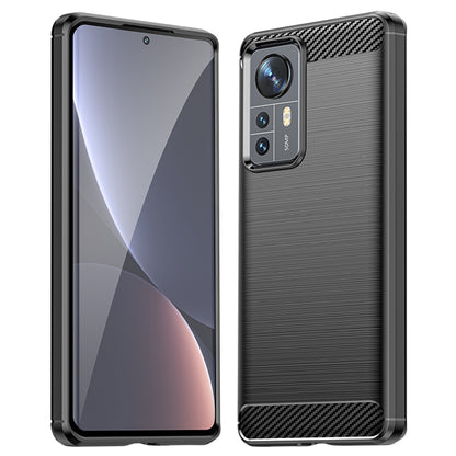 Deksel til Xiaomi 12X / 12, Techsuit, Karbon, Svart