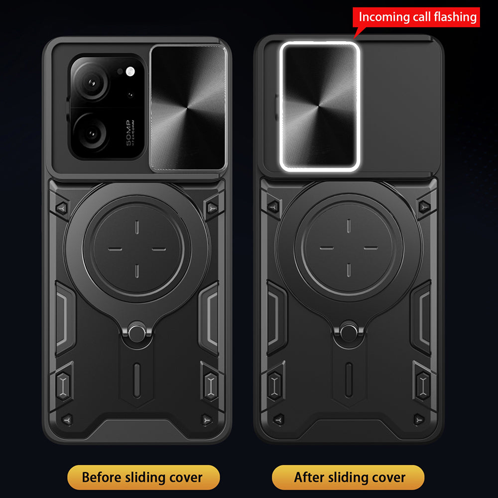 Deksel for Xiaomi 13T Pro / 13T, Techsuit, CamGuard Pro, Svart