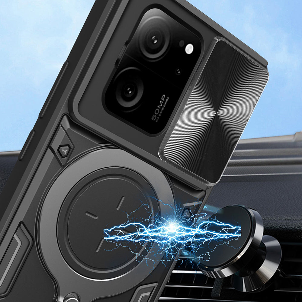 Deksel for Xiaomi 13T Pro / 13T, Techsuit, CamGuard Pro, Svart