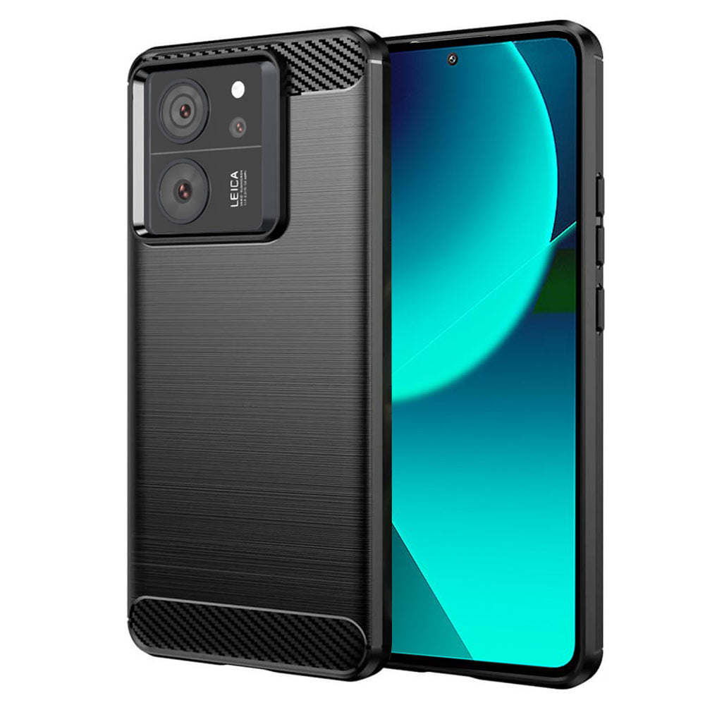 Deksel for Xiaomi 13T Pro / 13T, Techsuit, Karbon, Svart
