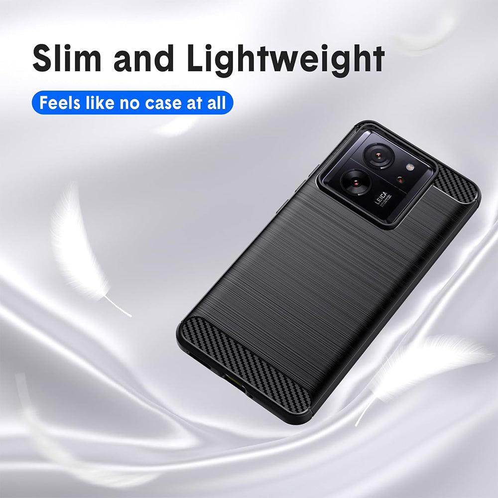 Deksel for Xiaomi 13T Pro / 13T, Techsuit, Karbon, Svart