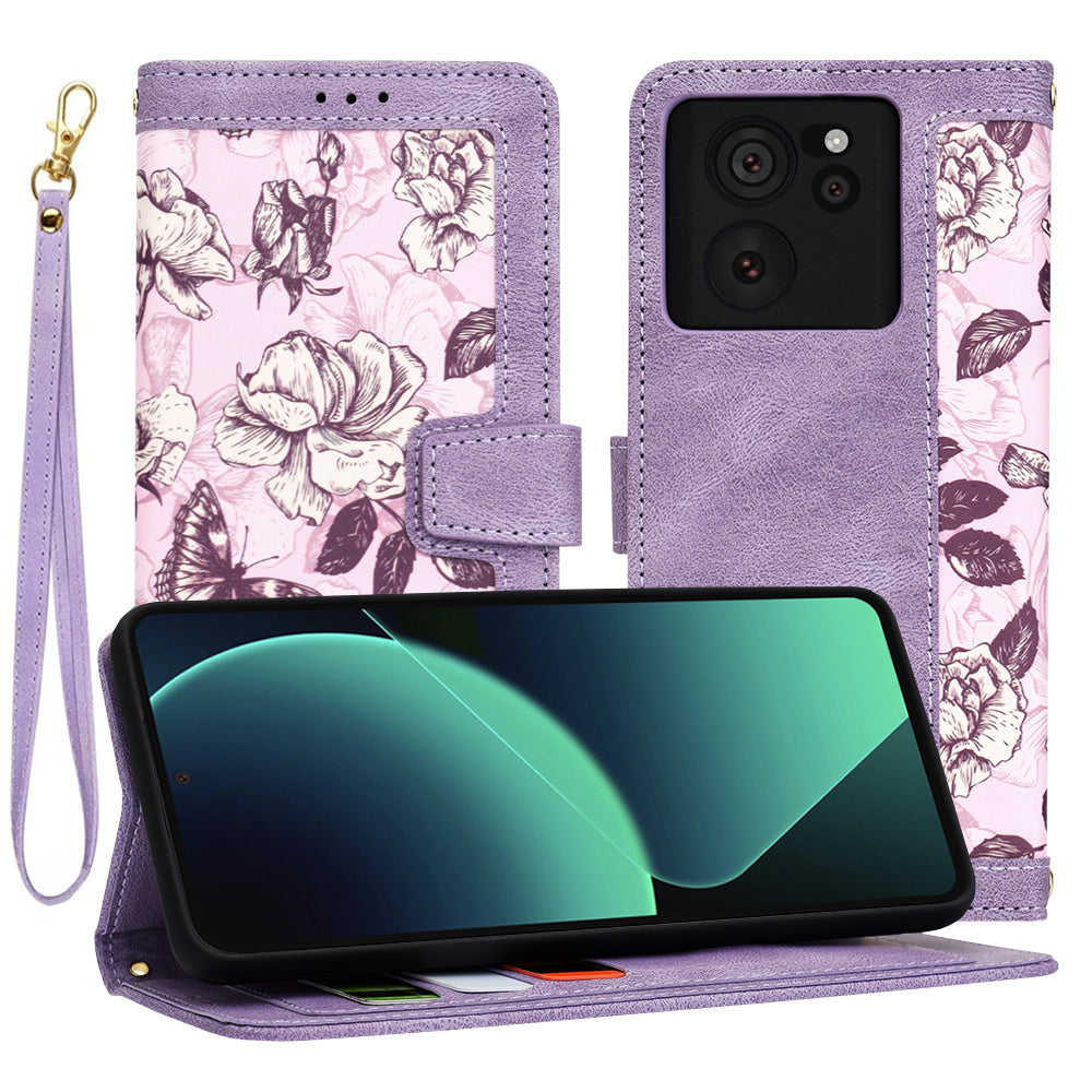 Deksel til Xiaomi 13T Pro / 13T, Techsuit, FlipCraft, Lilla