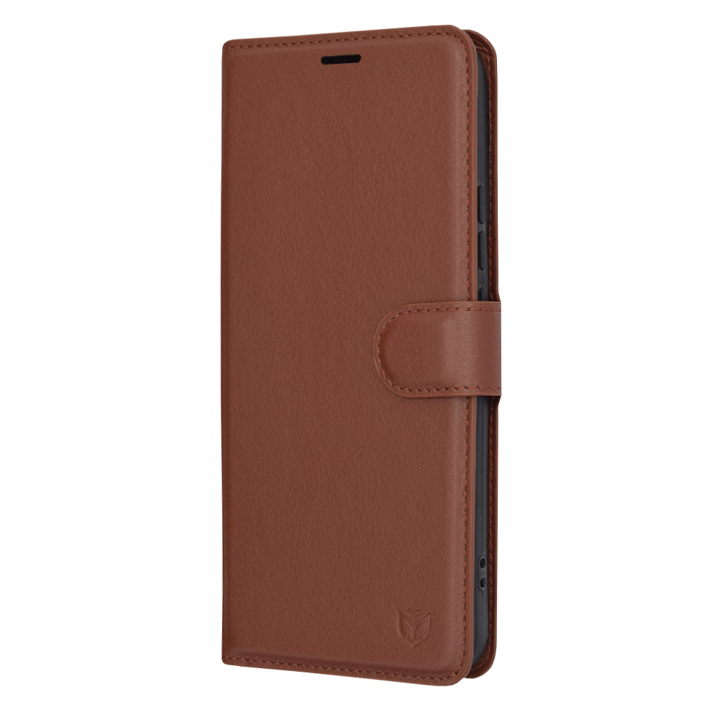 Deksel for Xiaomi 14 Pro, Techsuit, Leather Folio, Brun
