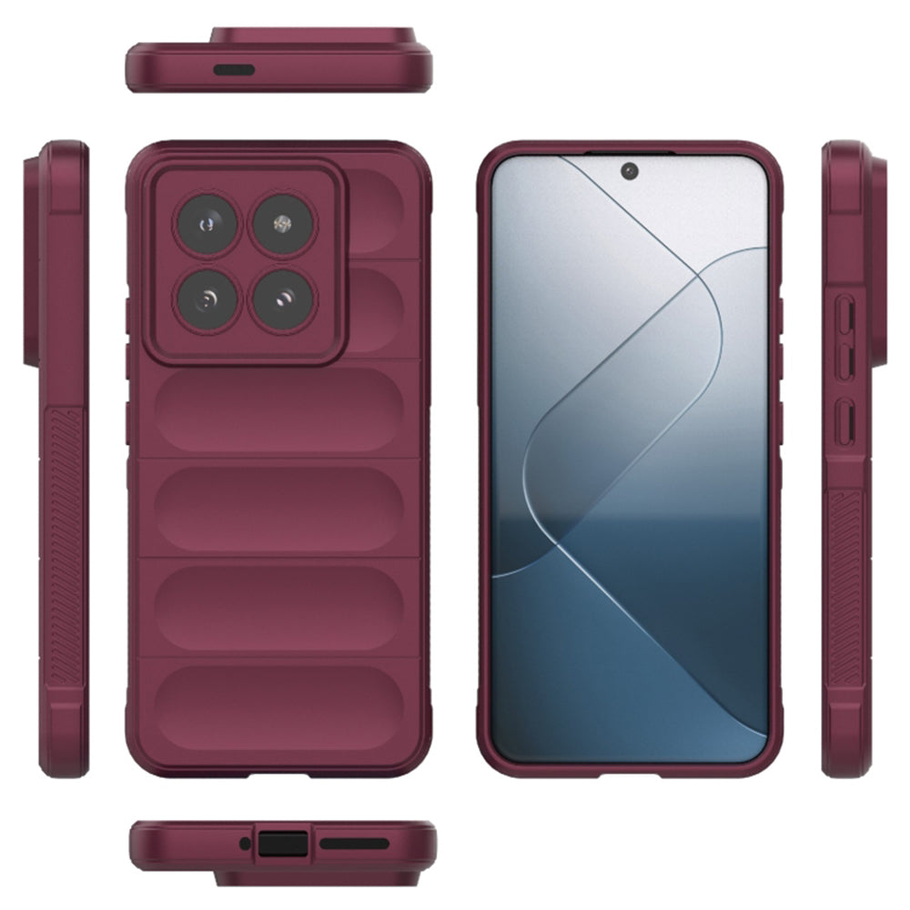 Deksel til Xiaomi 14 Pro, Techsuit, Magic Shield, Burgunder