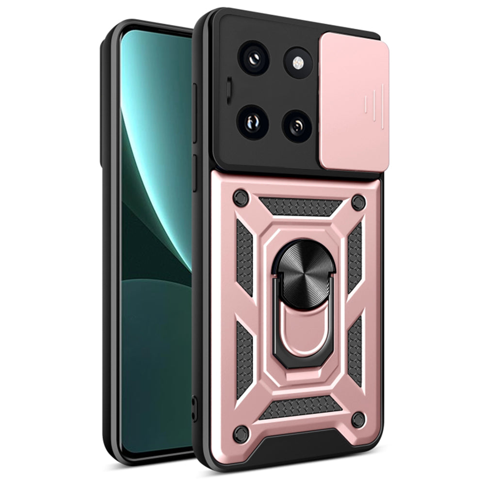 Deksel til Xiaomi 14, Techsuit, CamShield, Rosa