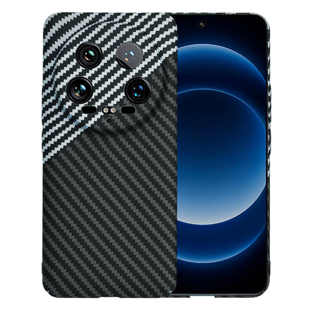 Deksel til Xiaomi 14 Ultra, Techsuit, Carbonite FiberShell, Svart Grå