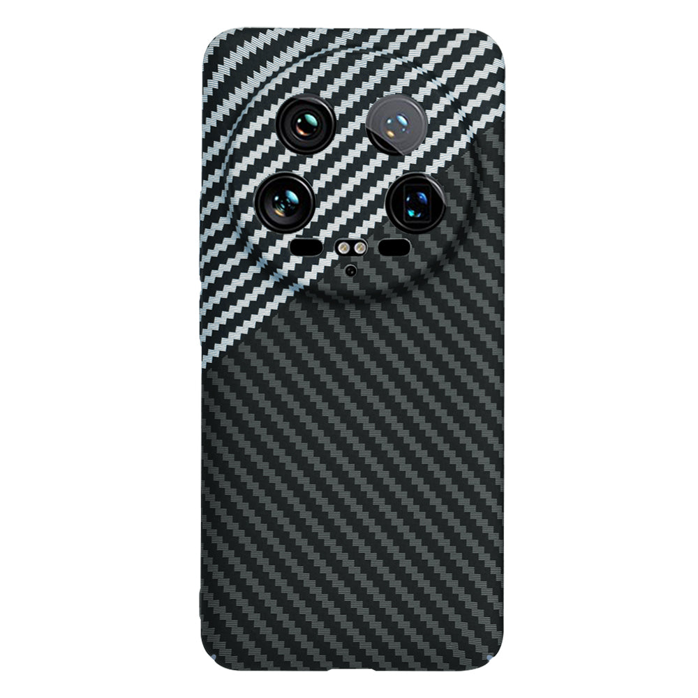 Deksel til Xiaomi 14 Ultra, Techsuit, Carbonite FiberShell, Svart Grå