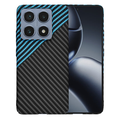 Deksel for Xiaomi 14T Pro, Techsuit, Carbonite FiberShell, Svart Bleu
