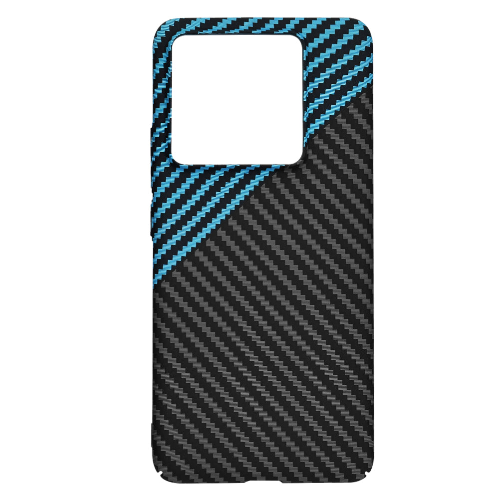 Deksel for Xiaomi 14T Pro, Techsuit, Carbonite FiberShell, Svart Bleu