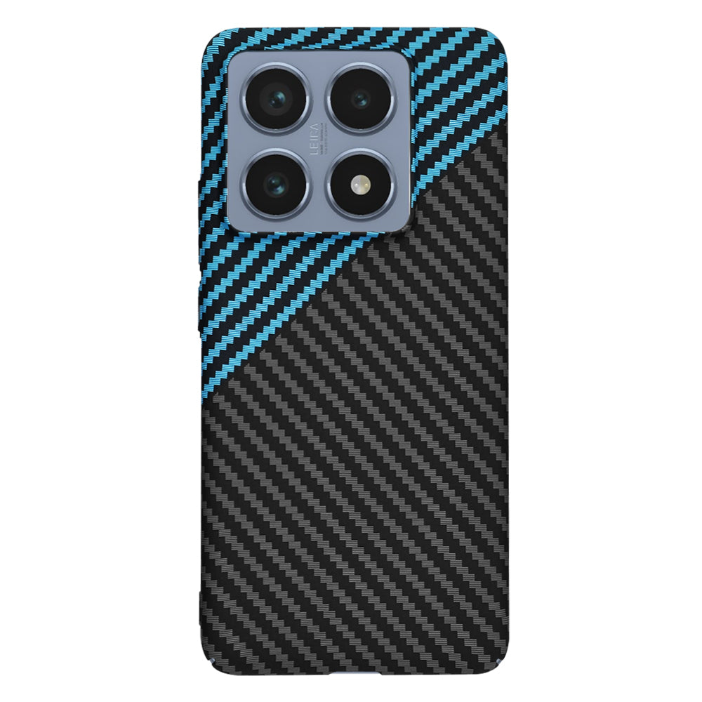 Deksel for Xiaomi 14T Pro, Techsuit, Carbonite FiberShell, Svart Bleu