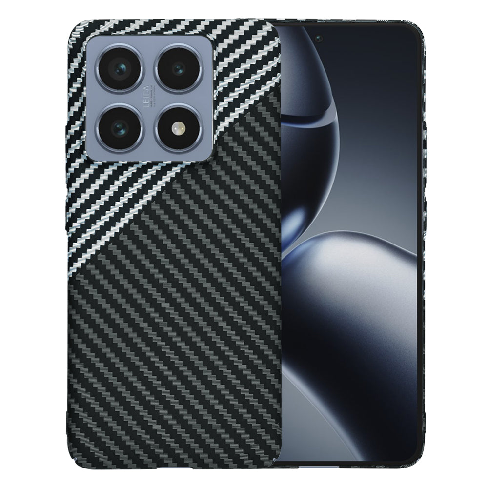 Deksel til Xiaomi 14T Pro, Techsuit, Carbonite FiberShell, Svart Grå