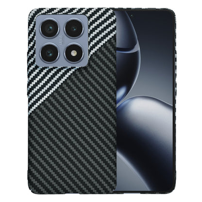 Deksel til Xiaomi 14T Pro, Techsuit, Carbonite FiberShell, Svart Grå
