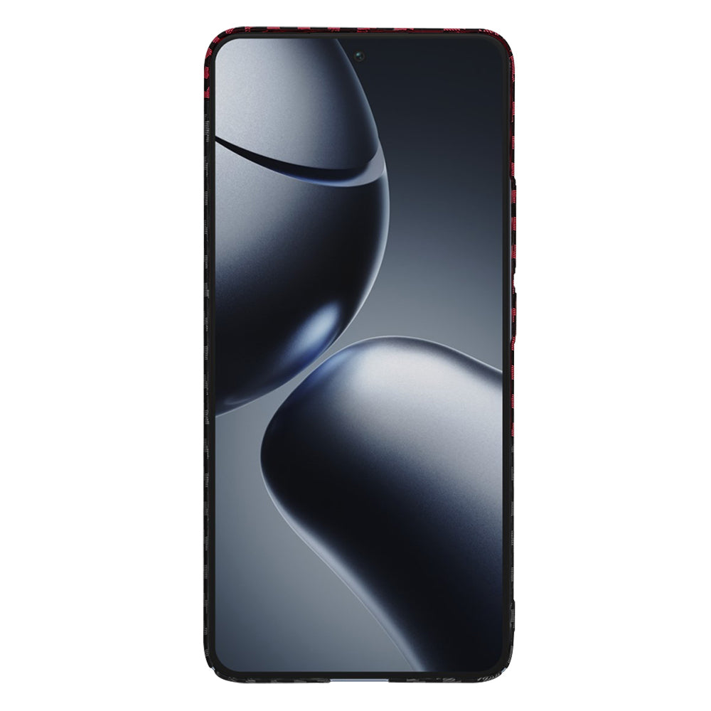 Deksel til Xiaomi 14T Pro, Techsuit, Carbonite FiberShell, Svart Rød