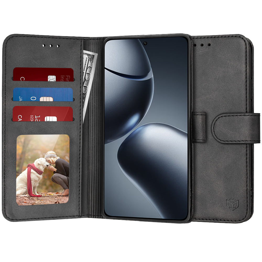 Deksel til Xiaomi 14T Pro, Techsuit, Diary Book, Svart
