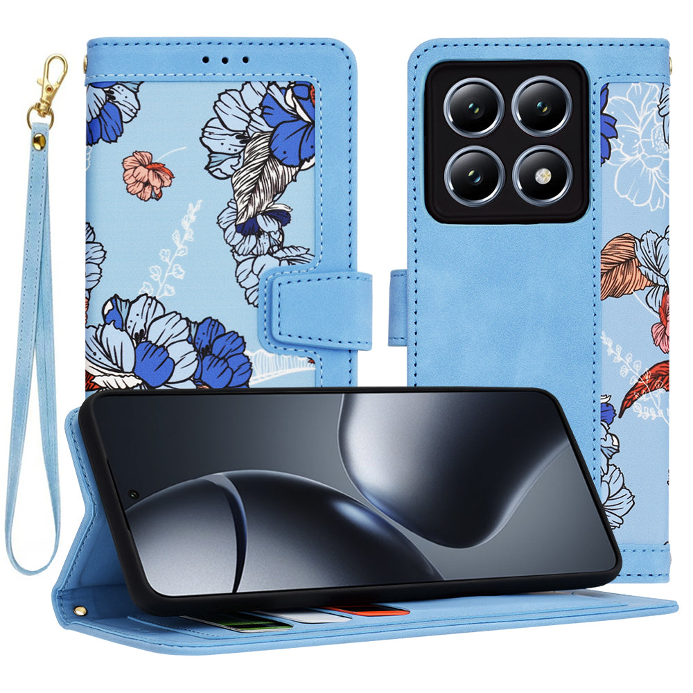 Deksel for Xiaomi 14T Pro, Techsuit, FlipCraft, Blå
