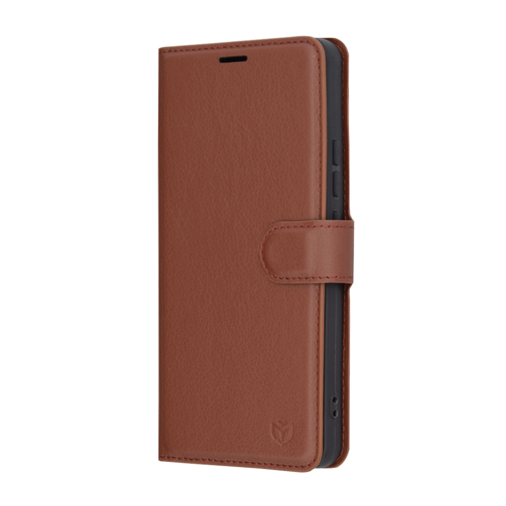 Deksel for Xiaomi 14T Pro, Techsuit, Leather Folio, Brun