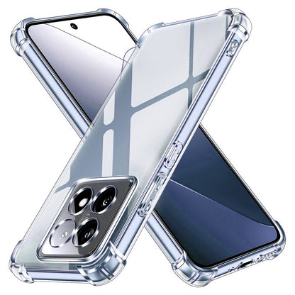 Deksel for Xiaomi 14T Pro, Techsuit, Støtsikker Klar, Transparent
