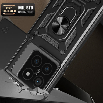 Deksel til Xiaomi 14T, Techsuit, CamShield, Svart