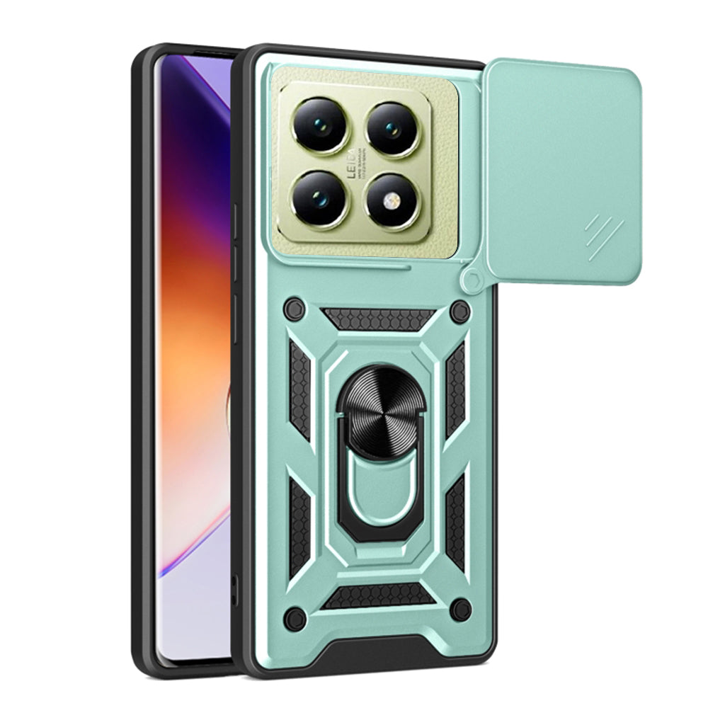 Deksel til Xiaomi 14T, Techsuit, CamShield, Grønn