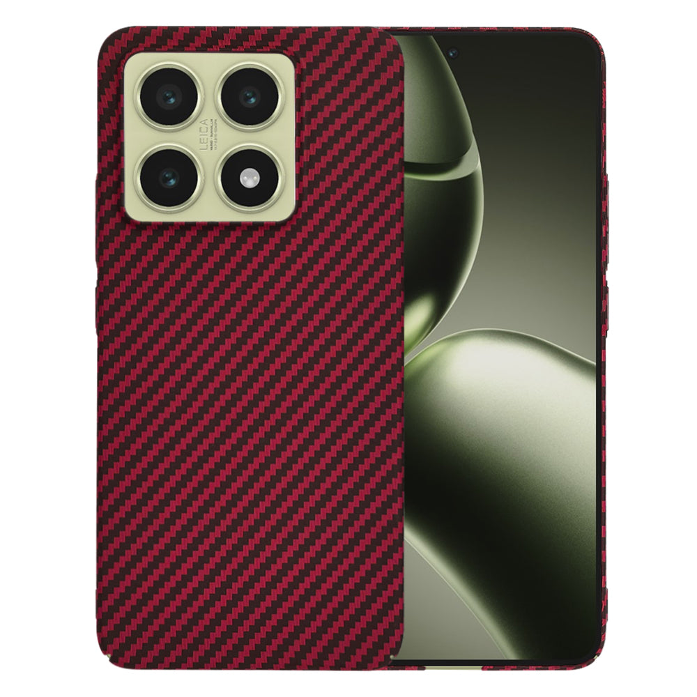 Deksel til Xiaomi 14T, Techsuit, Carbonite FiberShell, Rød