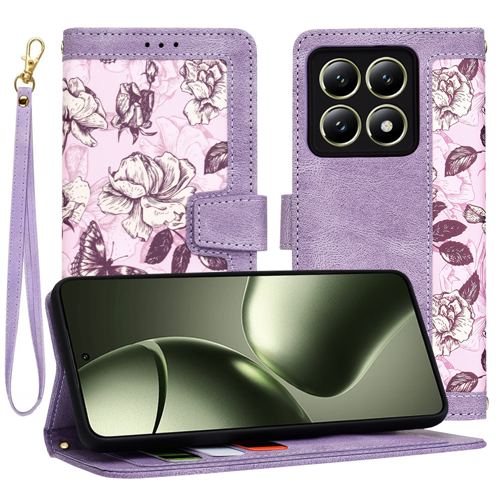 Deksel til Xiaomi 14T, Techsuit, FlipCraft, Lilla