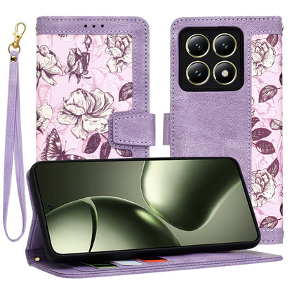 Deksel til Xiaomi 14T, Techsuit, FlipCraft, Lilla