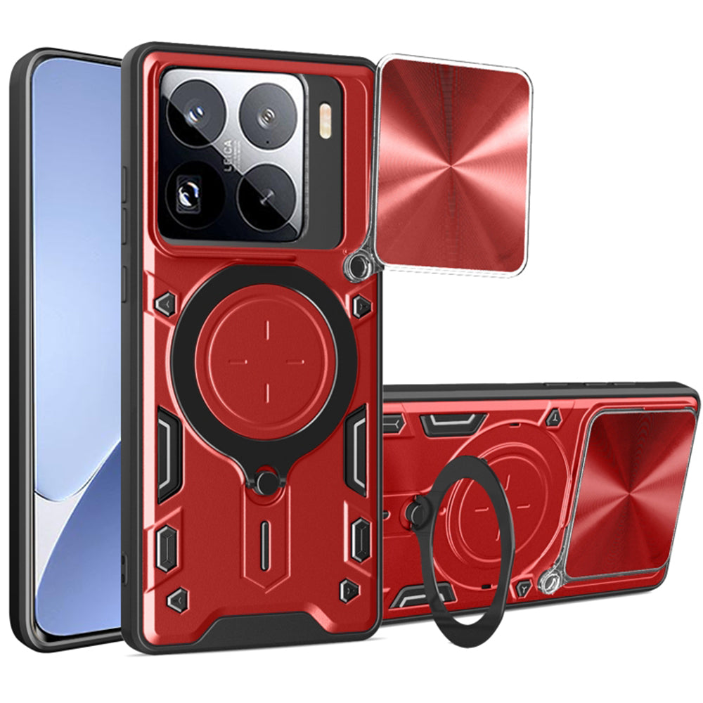 Deksel til Xiaomi 15 Pro, Techsuit, CamGuard Pro, Rød