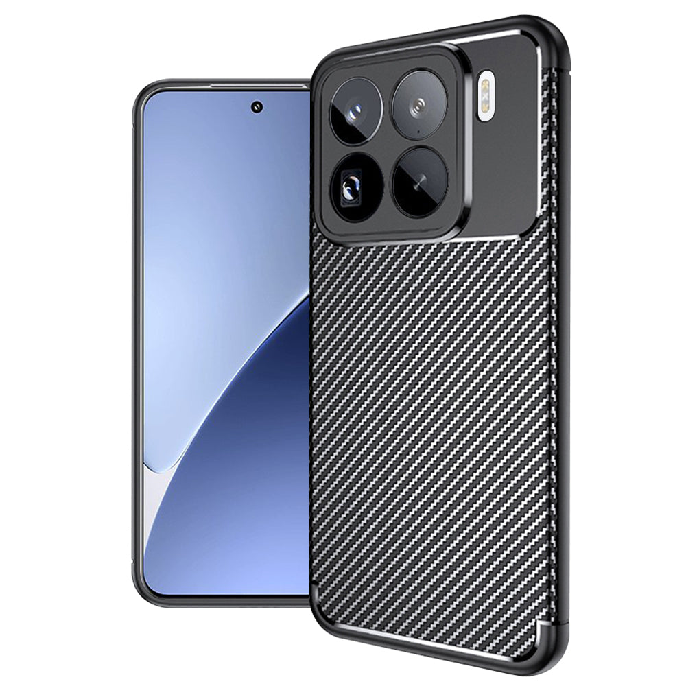 Deksel til Xiaomi 15 Pro, Techsuit, CarbonFiber, Svart