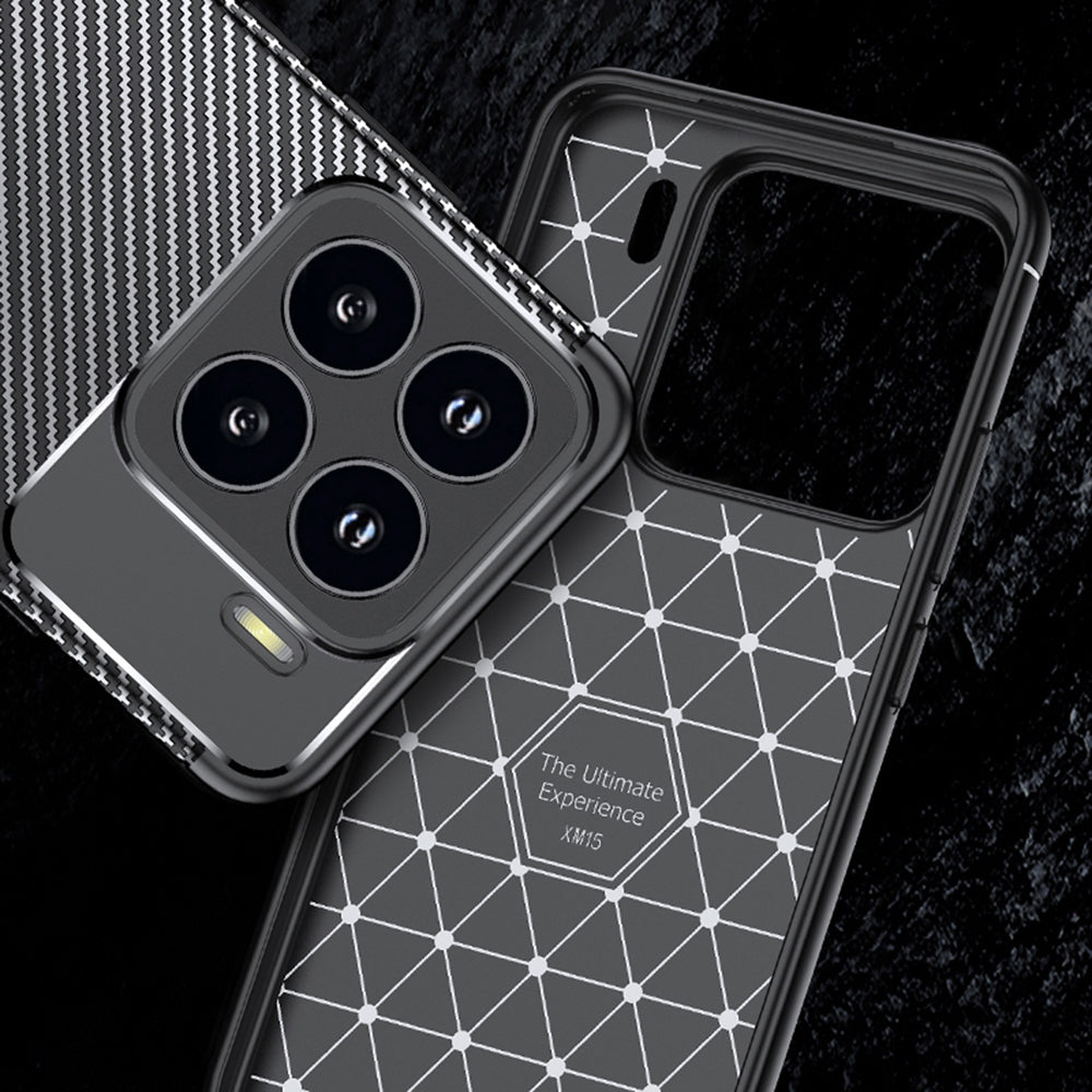 Deksel til Xiaomi 15 Pro, Techsuit, CarbonFiber, Svart