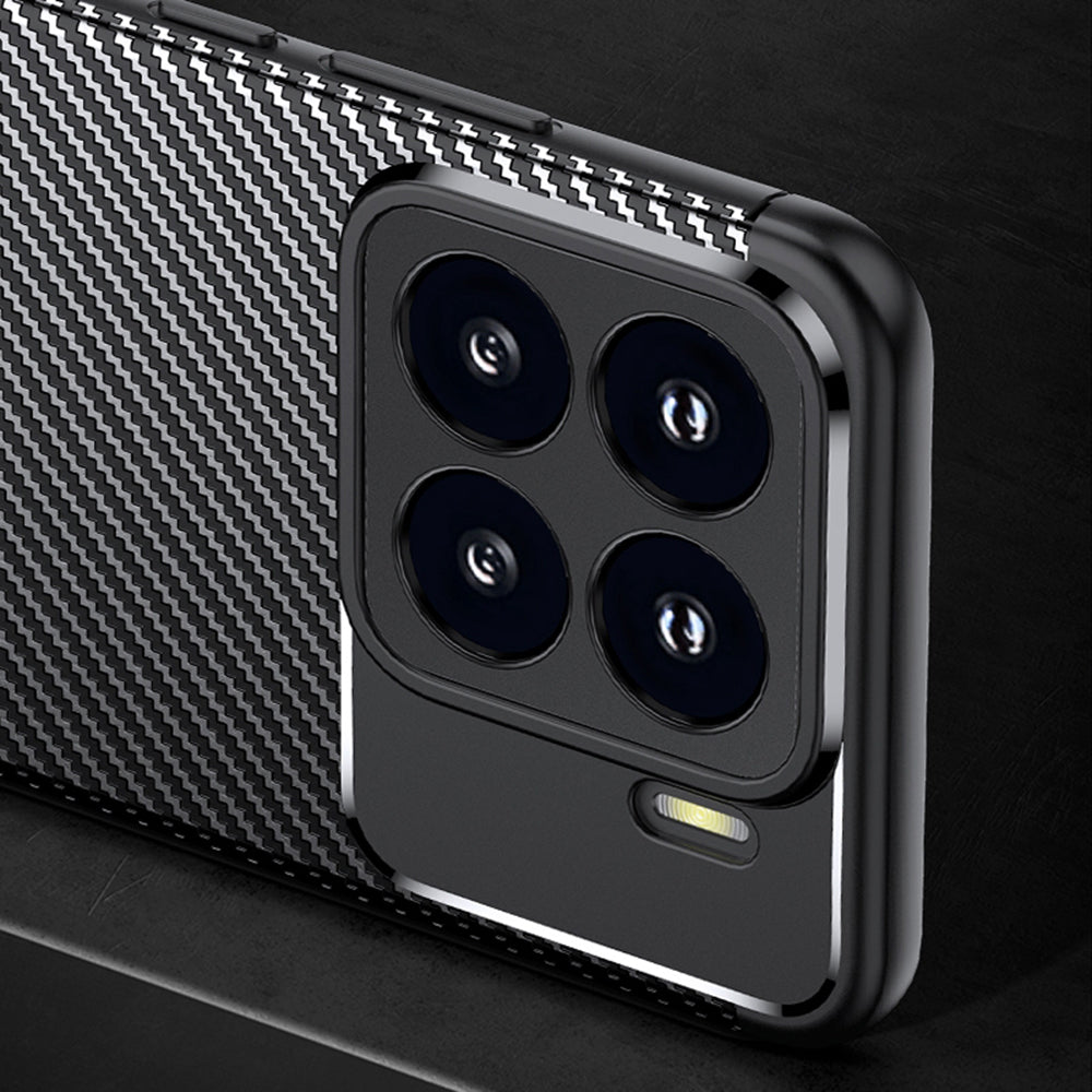 Deksel til Xiaomi 15 Pro, Techsuit, CarbonFiber, Svart