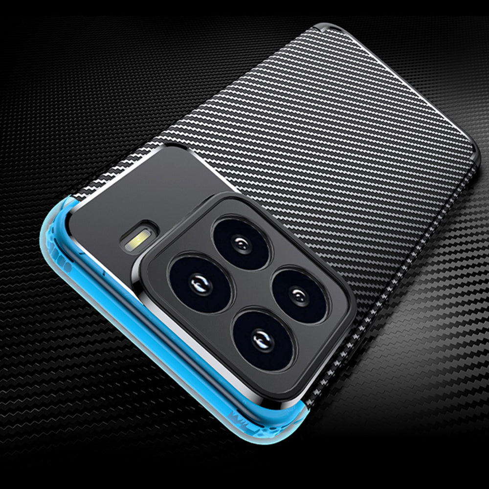 Deksel til Xiaomi 15 Pro, Techsuit, CarbonFiber, Svart
