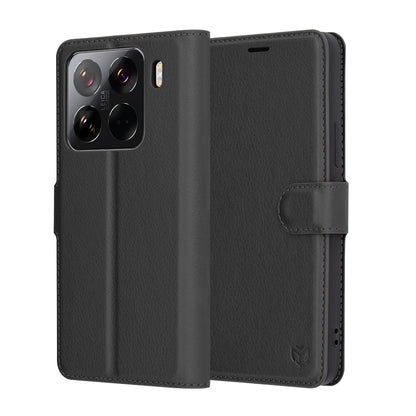 Deksel for Xiaomi 15 Pro, Techsuit, Leather Folio, Svart