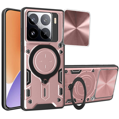 Deksel til Xiaomi 15, Techsuit, CamGuard Pro, Rosa Gull