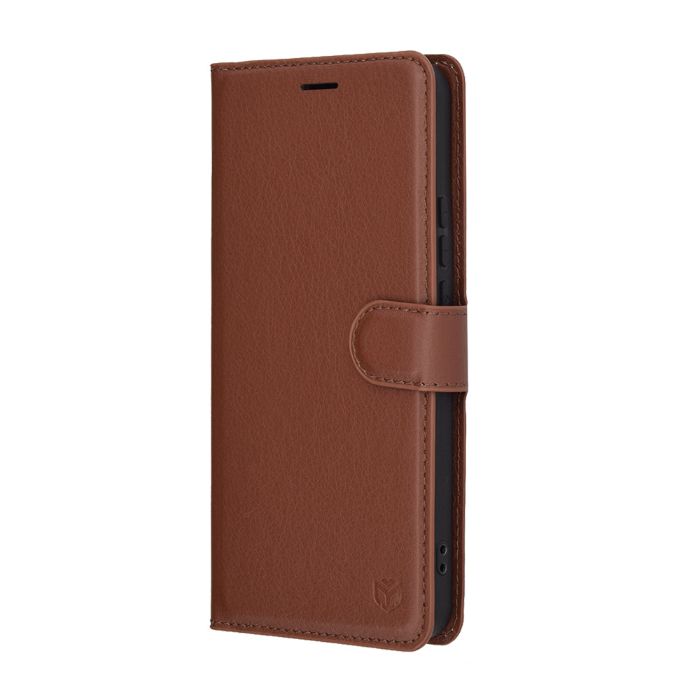 Deksel for Xiaomi 15 Ultra, Techsuit, Leather Folio, Brun