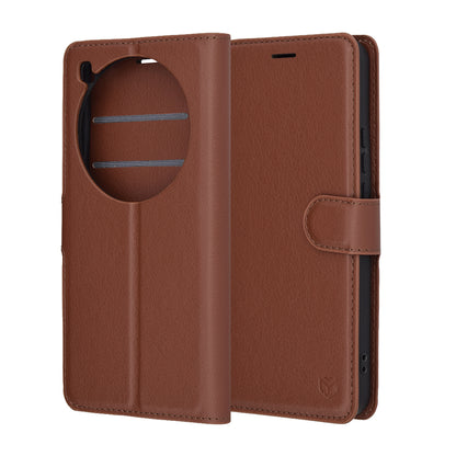 Deksel for Xiaomi 15 Ultra, Techsuit, Leather Folio, Brun