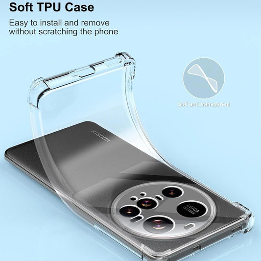 Deksel for Xiaomi 15 Ultra, Techsuit, Støtsikker Klar, Transparent